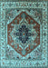 Machine Washable Persian Light Blue Traditional Rug, wshurb2628lblu