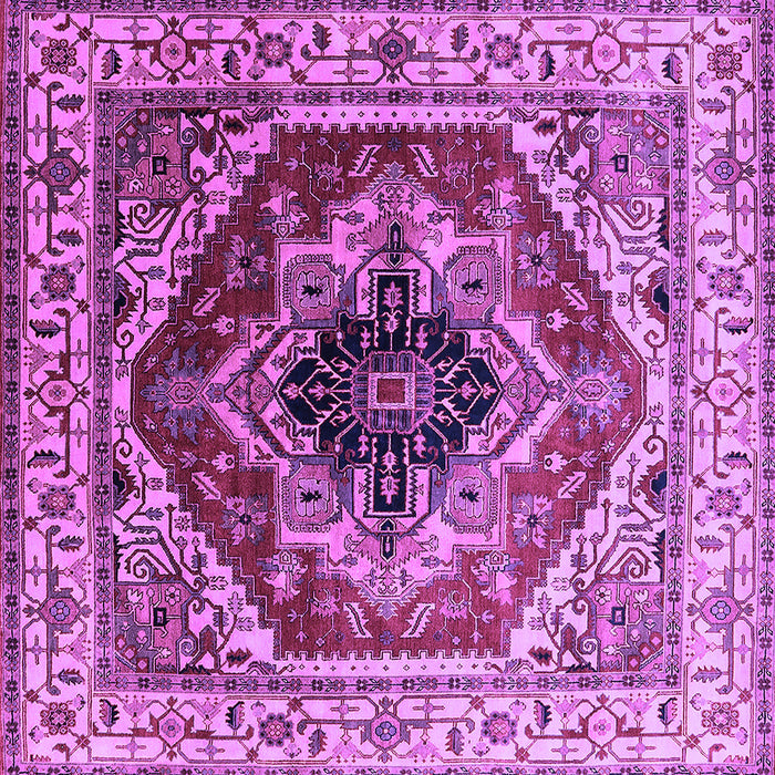Square Persian Purple Traditional Rug, urb2628pur