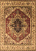 Machine Washable Persian Brown Traditional Rug, wshurb2628brn