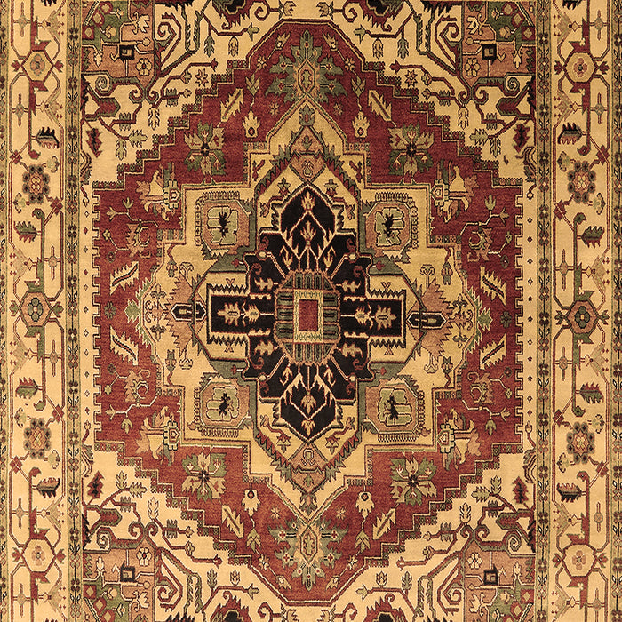 Machine Washable Persian Brown Traditional Rug, wshurb2628brn
