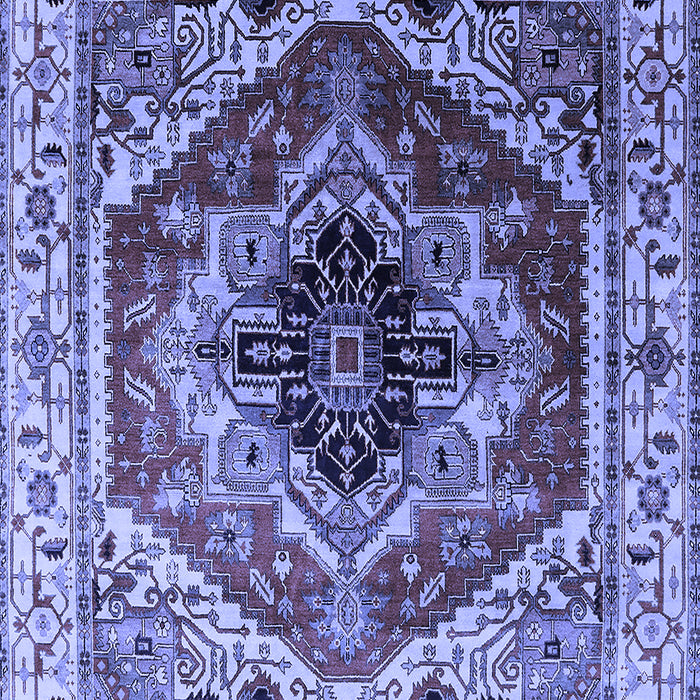 Machine Washable Persian Blue Traditional Rug, wshurb2628blu