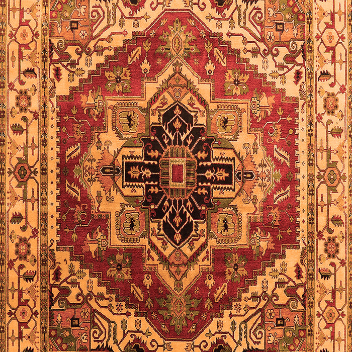 Machine Washable Persian Orange Traditional Area Rugs, wshurb2628org