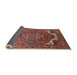 Sideview of Mid-Century Modern Red Oriental Rug, urb2629