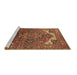 Sideview of Machine Washable Oriental Brown Industrial Rug, wshurb2629brn