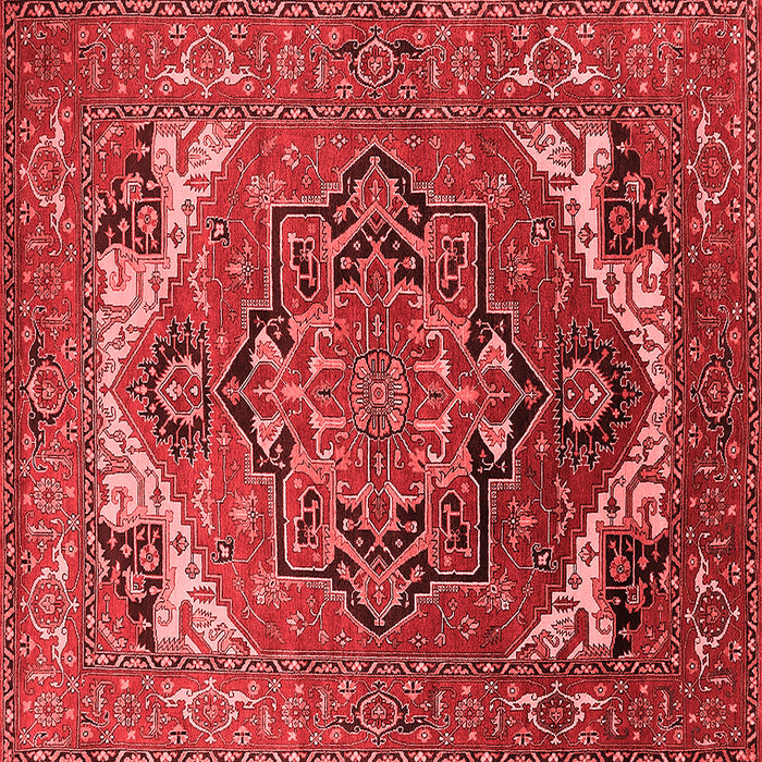 Machine Washable Oriental Red Industrial Rug, wshurb2629red