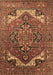 Machine Washable Oriental Brown Industrial Rug, wshurb2629brn