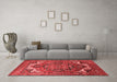 Industrial Red Washable Rugs