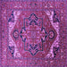 Square Oriental Purple Industrial Rug, urb2629pur