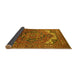 Sideview of Oriental Yellow Industrial Rug, urb2629yw