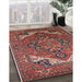 Machine Washable Industrial Modern Tomato Red Rug in a Family Room, wshurb2629