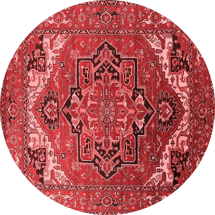 Machine Washable Oriental Red Industrial Rug, wshurb2629red