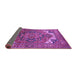 Sideview of Oriental Purple Industrial Rug, urb2629pur