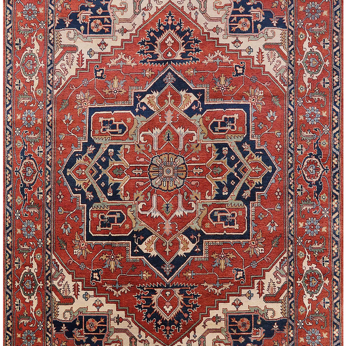 Mid-Century Modern Red Oriental Rug, urb2629