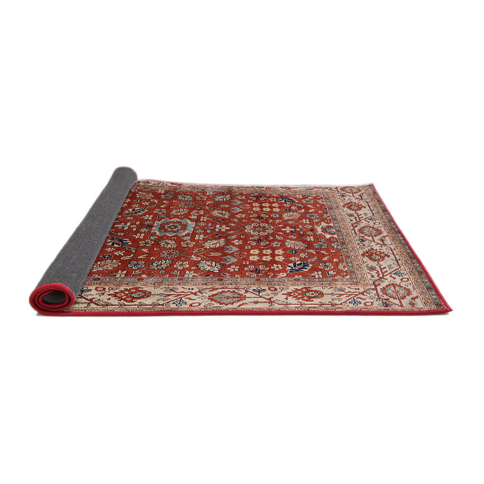 Sideview of Mid-Century Modern Red Oriental Rug, urb2630