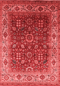 Oriental Red Traditional Rug, urb2630red