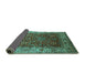 Sideview of Oriental Turquoise Traditional Rug, urb2630turq