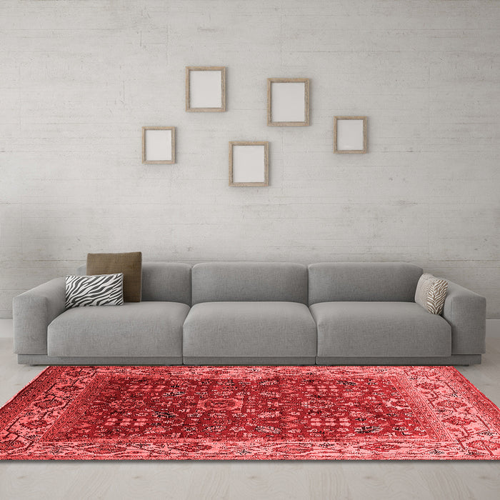 Traditional Red Washable Rugs