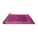 Sideview of Oriental Pink Traditional Rug, urb2630pnk