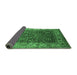 Sideview of Oriental Emerald Green Traditional Rug, urb2630emgrn