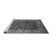 Sideview of Machine Washable Oriental Gray Traditional Rug, wshurb2630gry