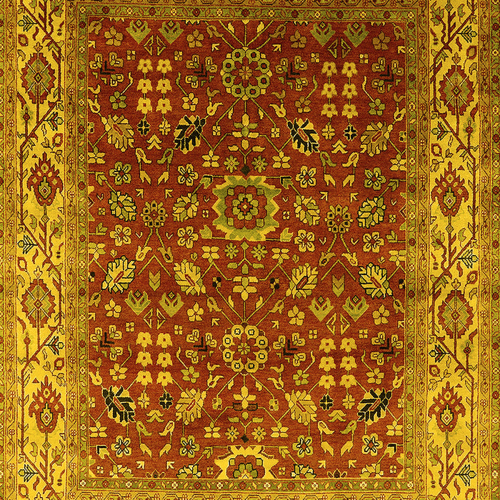 Oriental Yellow Traditional Rug, urb2630yw
