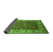 Sideview of Oriental Green Traditional Rug, urb2630grn
