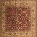 Square Oriental Brown Traditional Rug, urb2630brn