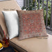 Front View of Mid-Century Modern Urban Square Red Throw Pillow, 18 inch by 18 inch, pwurb2630