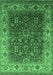 Oriental Emerald Green Traditional Rug, urb2630emgrn