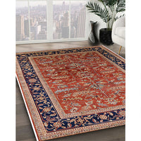 Mid-Century Modern Light Copper Gold Oriental Rug, urb2631