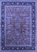 Machine Washable Oriental Blue Traditional Rug, wshurb2631blu