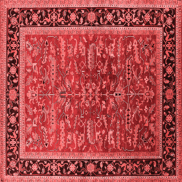 Machine Washable Oriental Red Traditional Rug, wshurb2631red