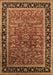 Machine Washable Oriental Brown Traditional Rug, wshurb2631brn