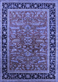 Oriental Blue Traditional Rug, urb2631blu