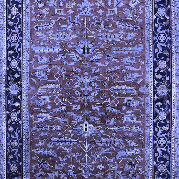 Oriental Blue Traditional Rug, urb2631blu