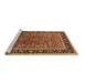 Sideview of Machine Washable Oriental Brown Traditional Rug, wshurb2631brn