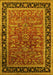 Oriental Yellow Traditional Rug, urb2631yw