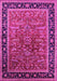 Machine Washable Oriental Pink Traditional Rug, wshurb2631pnk