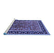 Sideview of Machine Washable Oriental Blue Traditional Rug, wshurb2631blu