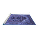 Sideview of Machine Washable Persian Blue Traditional Rug, wshurb2632blu