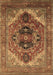 Machine Washable Persian Brown Traditional Rug, wshurb2632brn