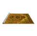 Sideview of Machine Washable Persian Yellow Traditional Rug, wshurb2632yw