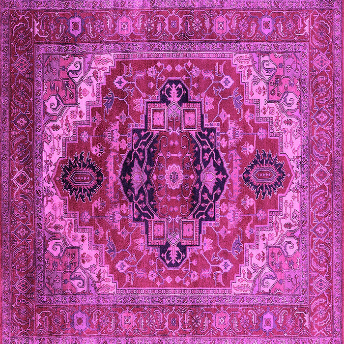 Square Persian Pink Traditional Rug, urb2632pnk