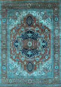Persian Light Blue Traditional Rug, urb2632lblu