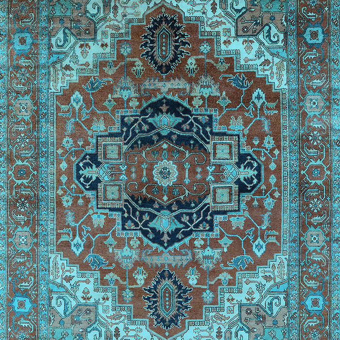 Machine Washable Persian Light Blue Traditional Rug, wshurb2632lblu