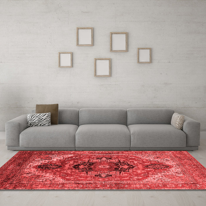 Traditional Red Washable Rugs