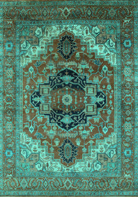 Persian Turquoise Traditional Rug, urb2632turq