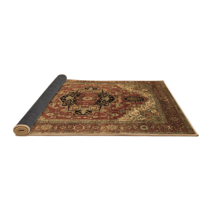 Sideview of Persian Brown Traditional Rug, urb2632brn