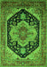 Geometric Green Traditional Rug, urb2633grn