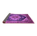 Sideview of Geometric Purple Traditional Rug, urb2633pur